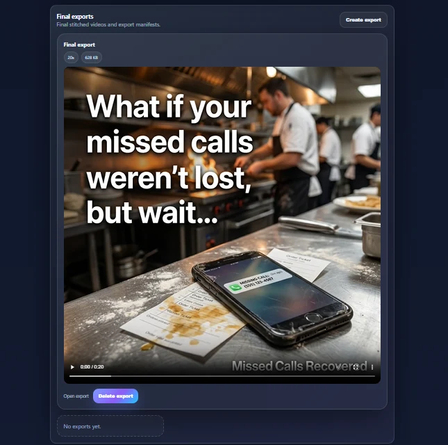 AdEngine Video Gen workflow screenshot 4