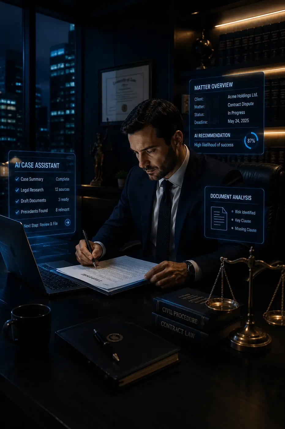 Legal AI intake support