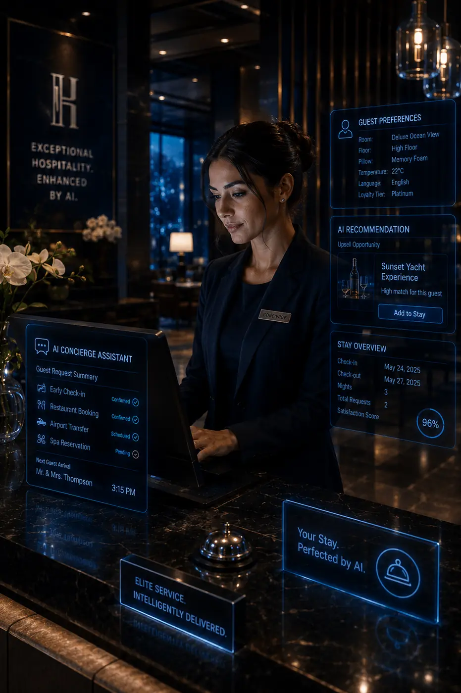 Hospitality AI concierge